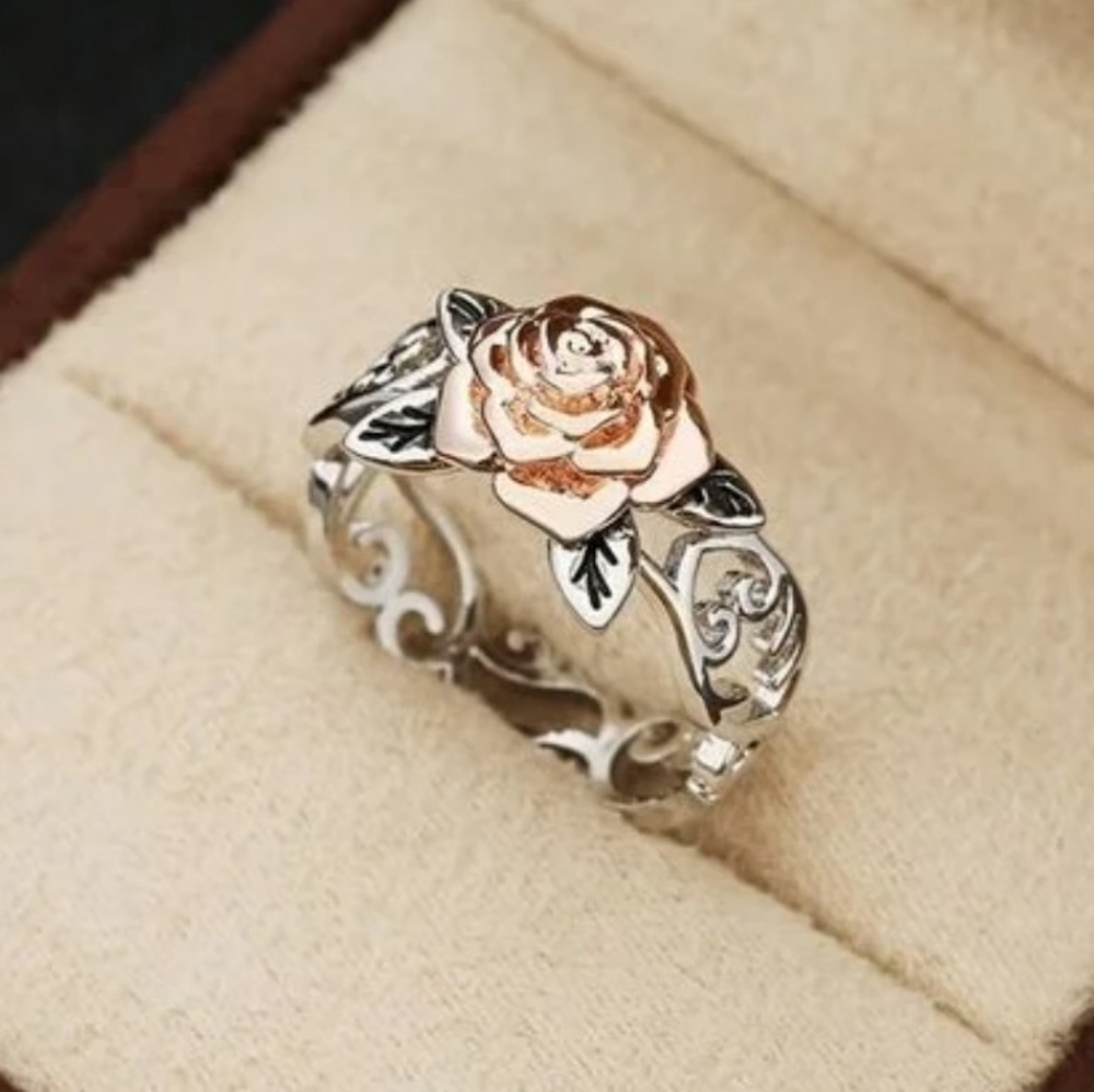 Electroplated two-tone rose fashion